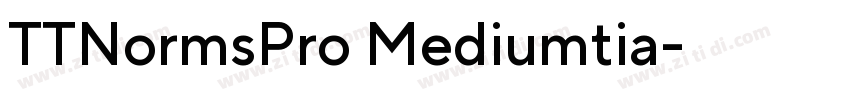 TTNormsPro Mediumtia字体转换